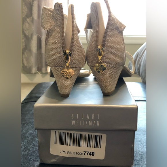 Girls Stuart Weitzman Sandals (Platinum Noir) - Picture 5 of 8